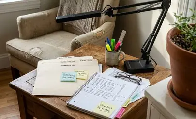 Calendar marked with return deadline